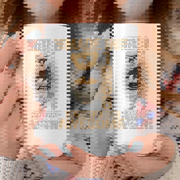 60歳 Made In 1966 テディベア 60歳 誕生日 男性 女性 コーヒーマグ 面白い贈り物