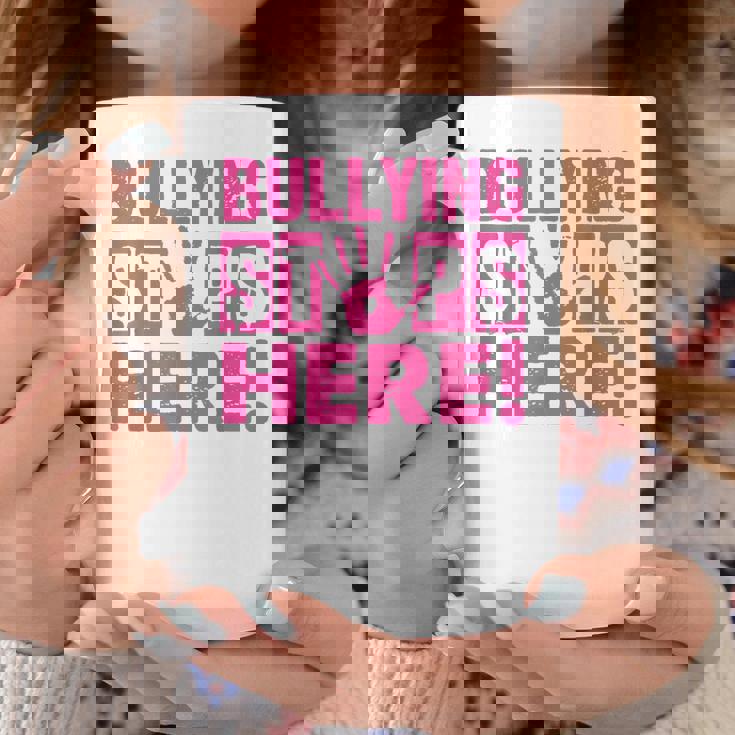 Bullyingtop Here ピンクシャツデー コーヒーマグ 面白い贈り物