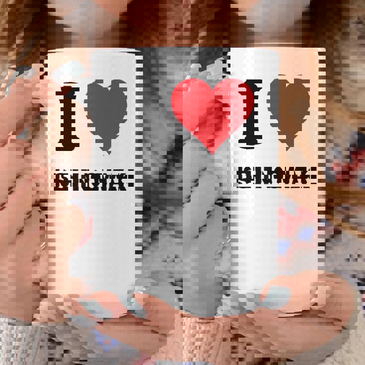 I Heart 石巻ジャパンラブ 日本のお土産品 コーヒーマグ 面白い贈り物