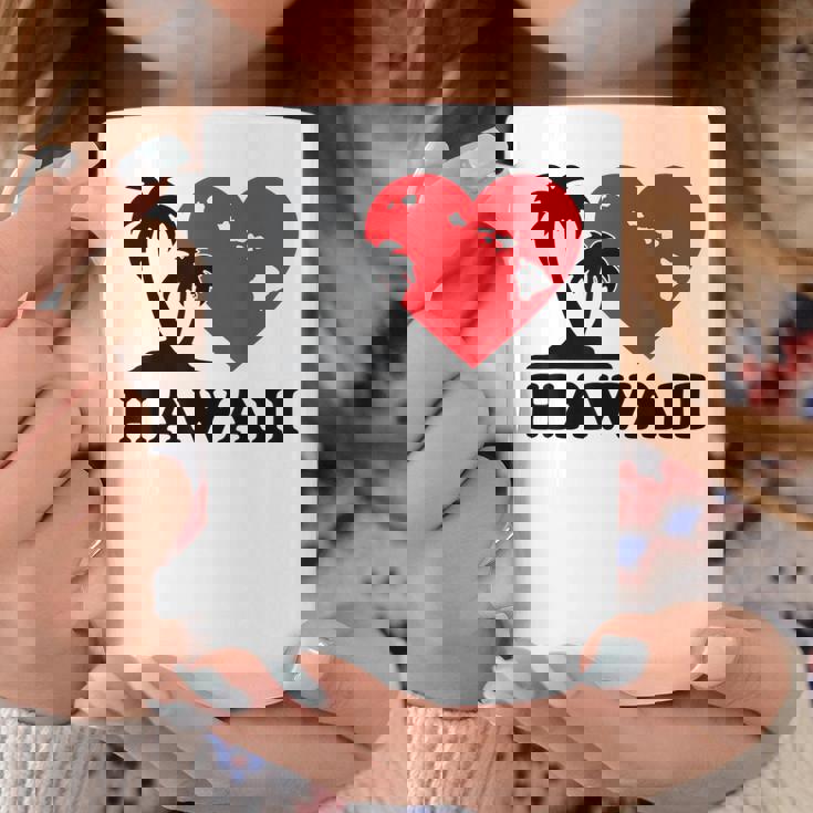 I Love Hawaii ハワイアンハートパーム レディース メンズ ボーイズ ガールズ コーヒーマグ 面白い贈り物