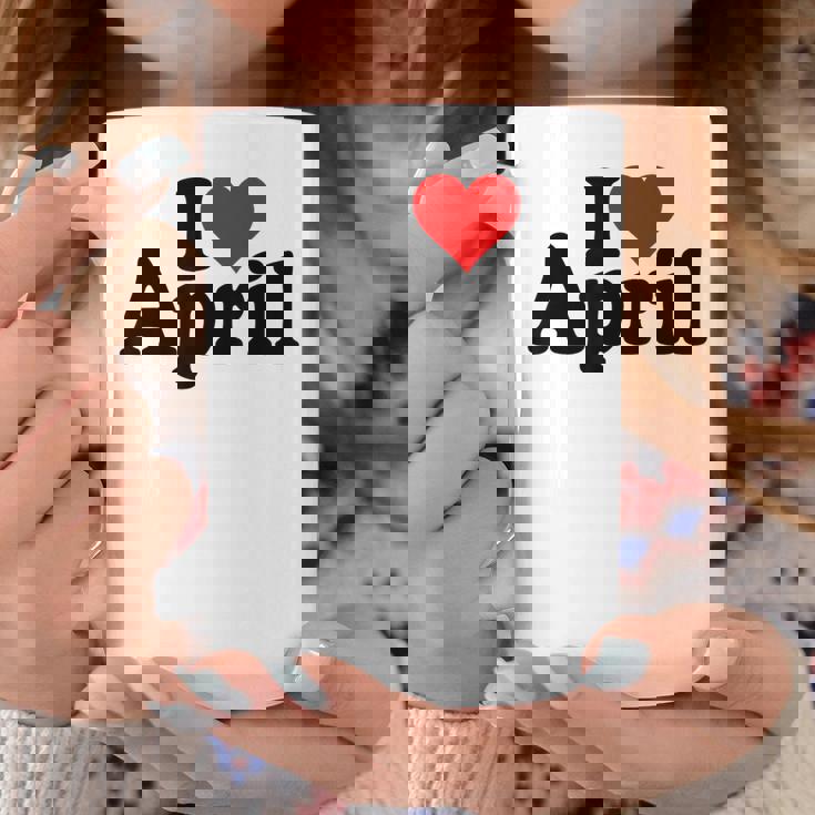 I Love Heart April Nameon A コーヒーマグ 面白い贈り物