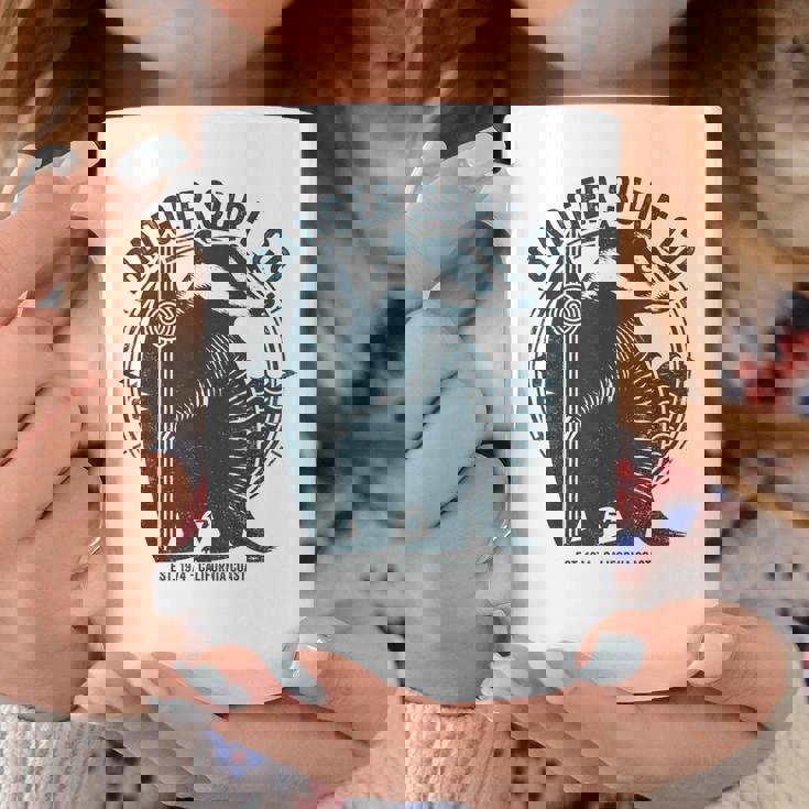 Vintage Badgerurf Co レトロ サーフィン カリフォルニアアート コーヒーマグ 面白い贈り物