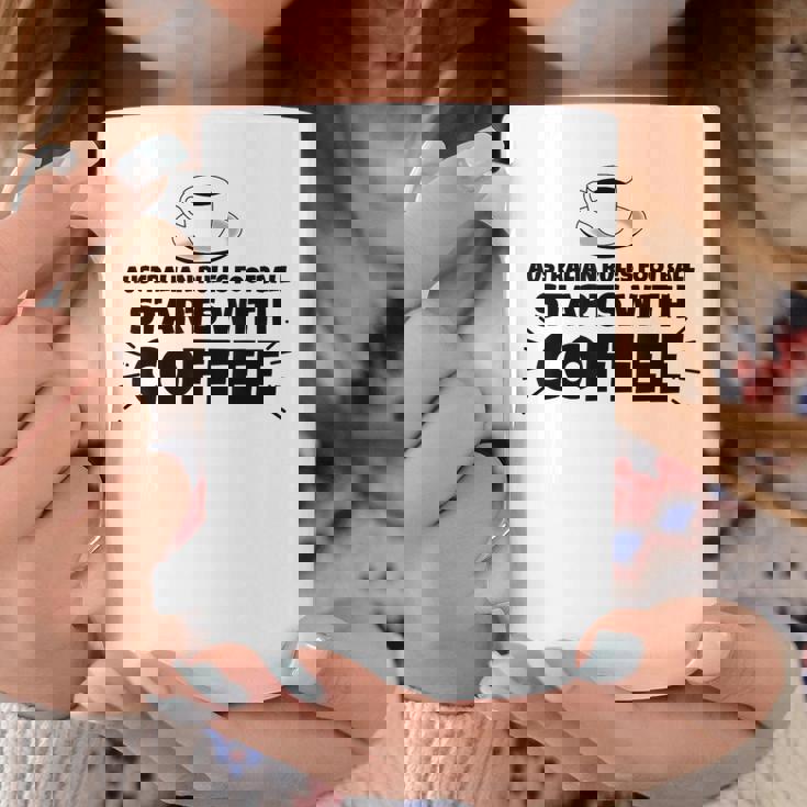 オーストラリアのルールフットボールはコーヒーから始まる コーヒーマグ 面白い贈り物