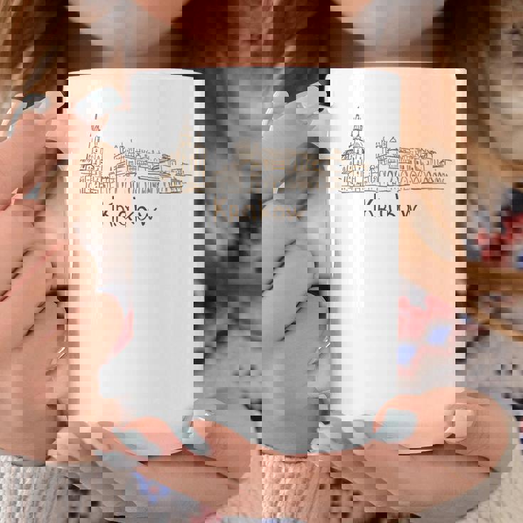 クラクフ ポーランド 旅行 お土産 パノラマ シティ ランドマーク ギフト コーヒーマグ 面白い贈り物