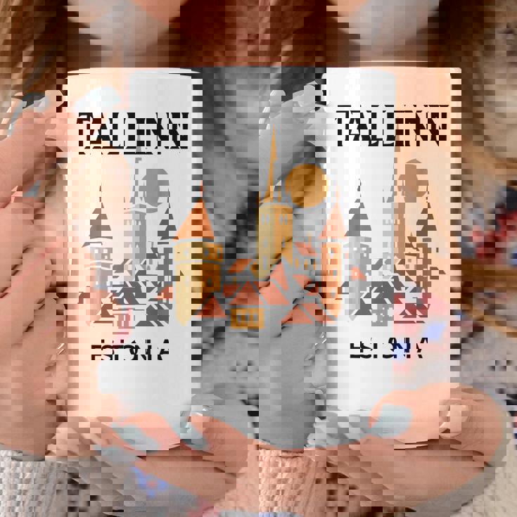 タリン エストニア 中世 旧市街 ヴィンテージ レトロ エストニア コーヒーマグ 面白い贈り物