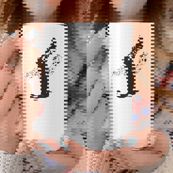 トランペット奏者猫 コーヒーマグ 面白い贈り物