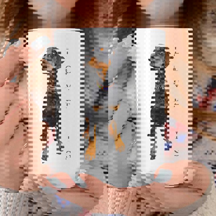 ドーベルマン シャツ ドーベルマン ピンシャー 犬 ママ お父さん 愛 ペット 子犬 コーヒーマグ 面白い贈り物