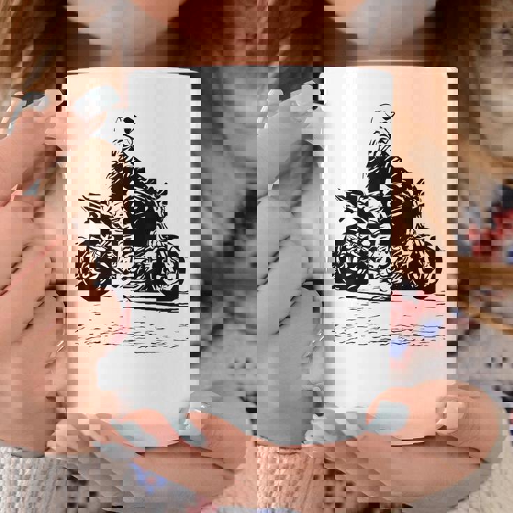 バイク オリジナル作品 タトゥーバイカーv650-Twin Cafe コーヒーマグ 面白い贈り物