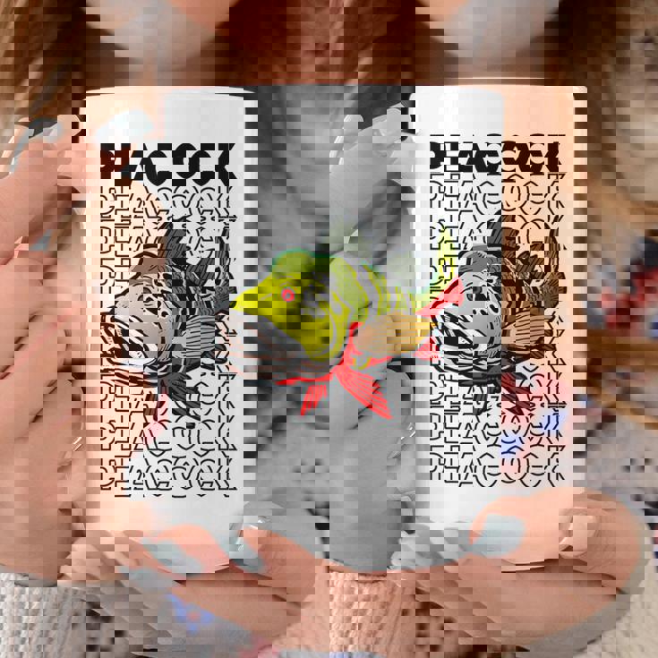 ピーコックバス 80 年代スタイルのモンスターフィッシュキーパー コーヒーマグ 面白い贈り物