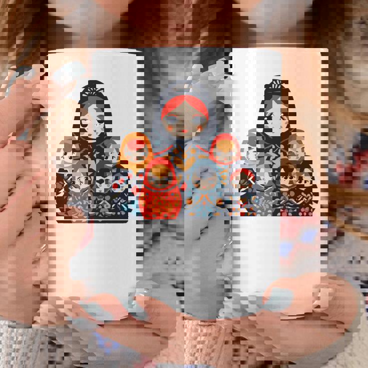 マトリョーシカ ロシア人形 入れ子人形 マトリョーシカ 長袖tシャツ コーヒーマグ 面白い贈り物