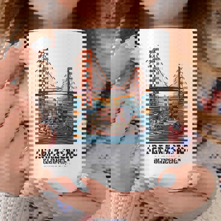 ヴィンテージ アルカトラズ島 サンフランシスコ ゴールデンゲート ベイエリア コーヒーマグ 面白い贈り物