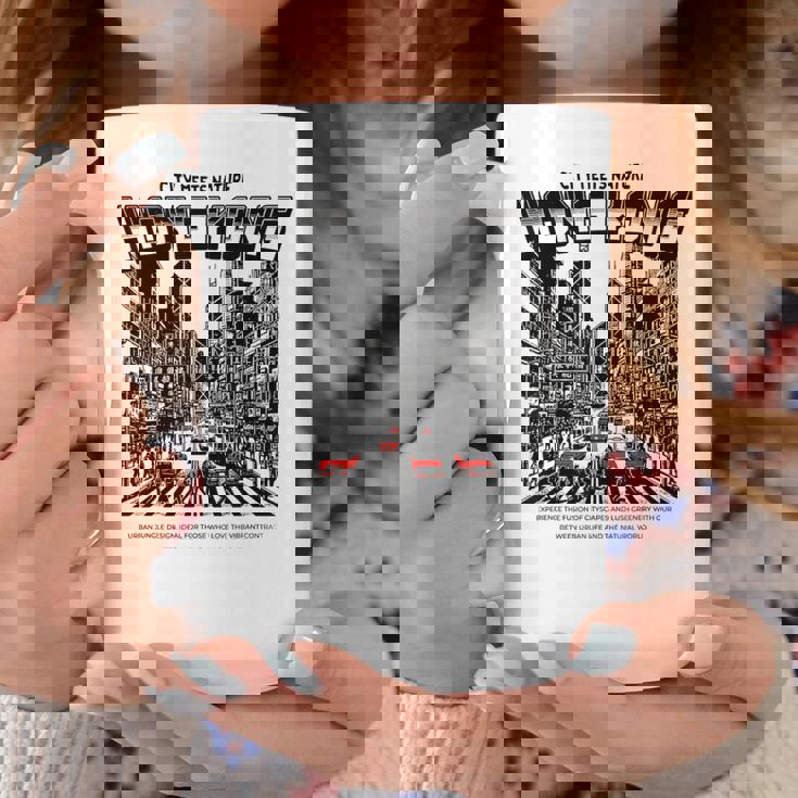 ヴィンテージ 香港 ストリート シーン 赤 タクシー 九龍 Hkg アジア コーヒーマグ 面白い贈り物