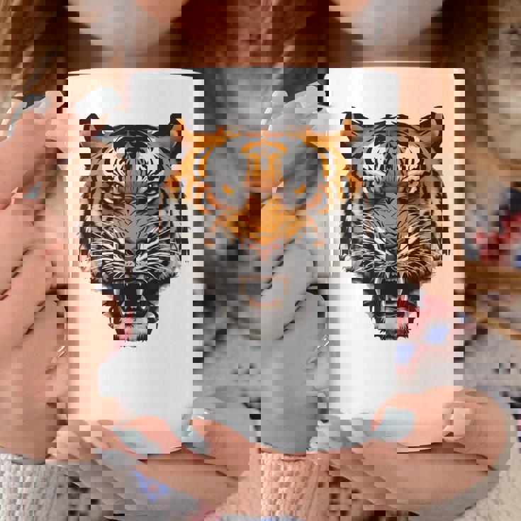 虎の肖像画 虎の恋人 野生動物 森の恋人 コーヒーマグ 面白い贈り物