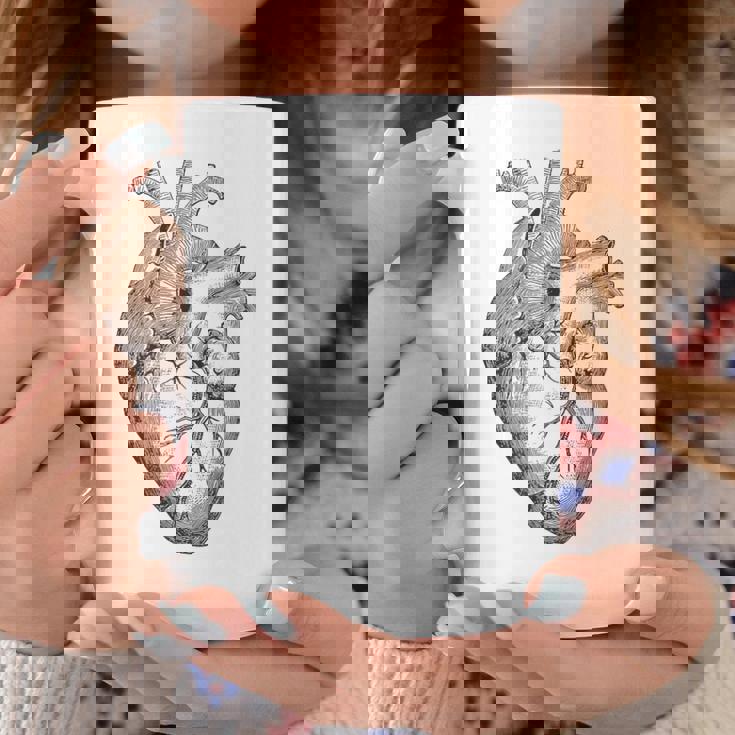 解剖学的に正しい人間の心臓tem Aorta Cardio コーヒーマグ 面白い贈り物