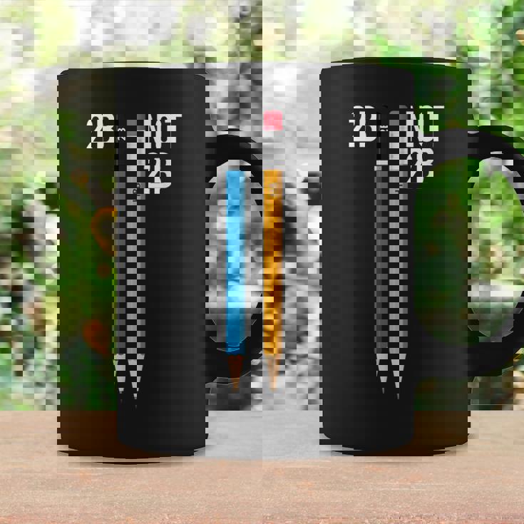 2B Or Not 2B 鉛筆 シェイクスピア ハムレット 引用 面白い コーヒーマグ ギフトのアイデア