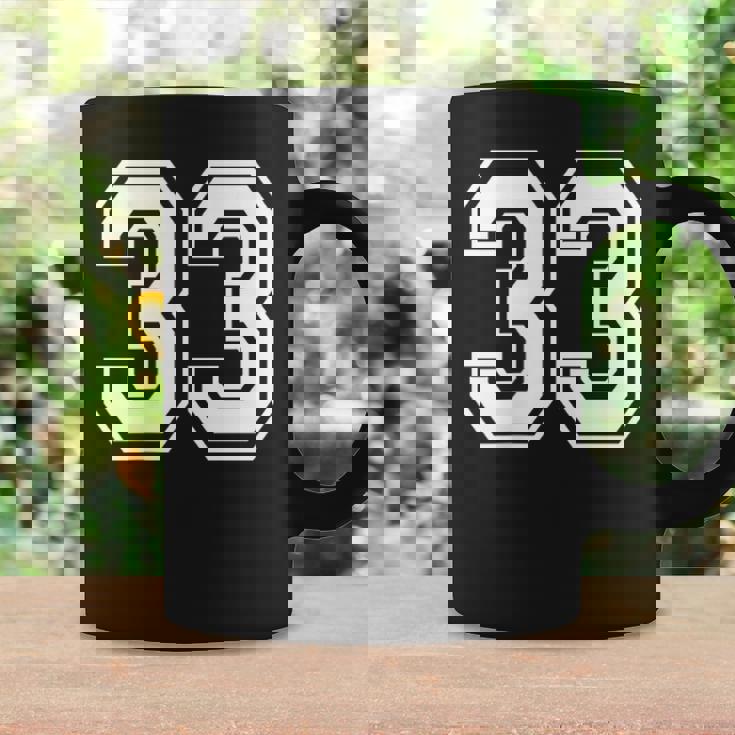 33番のスポーツスタイル。ホワイト。 コーヒーマグ ギフトのアイデア