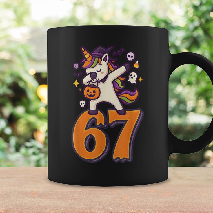 67 Halloween Unicorn Brainrot Meme Six Seven Girl's Women's Coffee Mug ...