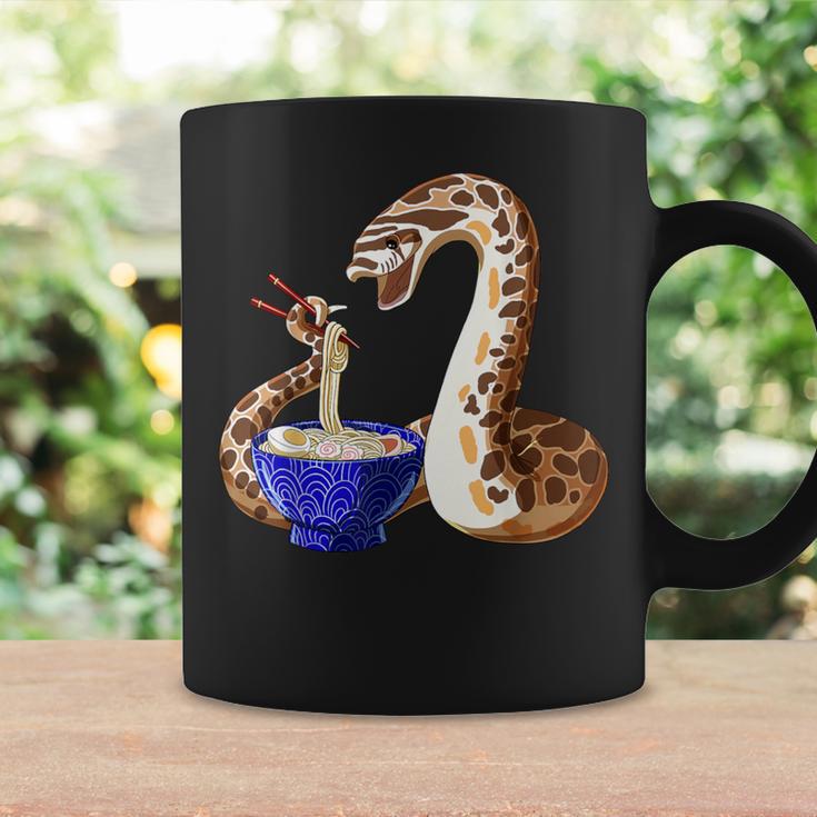 Cute Snake Eating Ramen Anime Style Hognose Snake Coffee Mug Gifts ideas