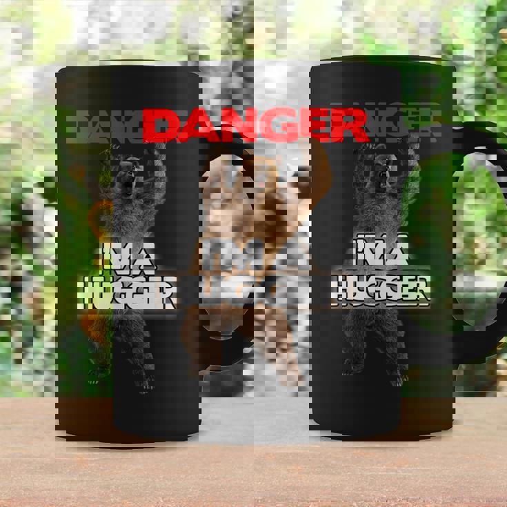 Danger I'm A Big Hugger 面白い危険な熊のハギング コーヒーマグ ギフトのアイデア