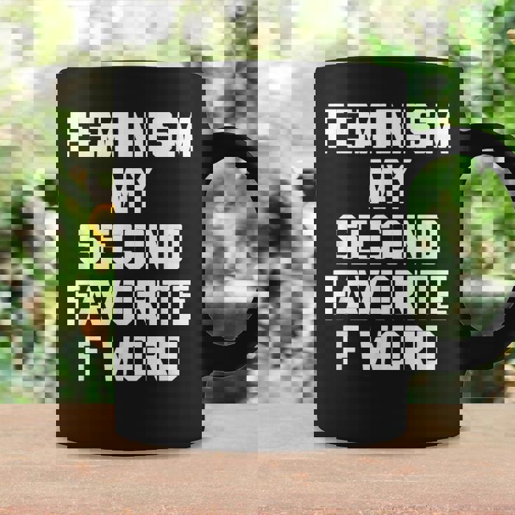 Feminism Myecond Favorite F Word ファニーフェミニスト コーヒーマグ ギフトのアイデア