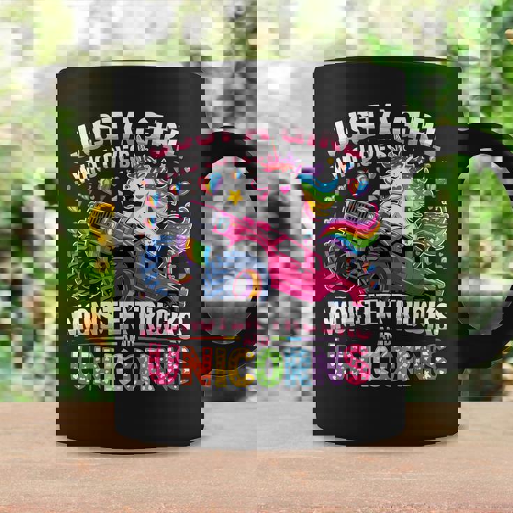 Just A Girl Who Loves Monster Trucks And Unicorns Coffee Mug Gifts ideas