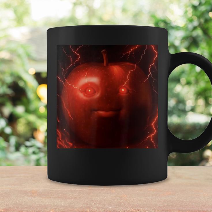 Silly Ai Niche Evil Apple Gen Z Meme Brainrot Fruit Coffee Mug - Seseable