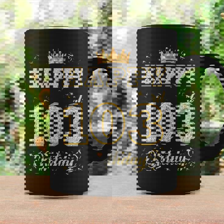 Happy 103Rd Birthday 103歳 女性 男性 誕生日パーティー 長袖tシャツ コーヒーマグ ギフトのアイデア