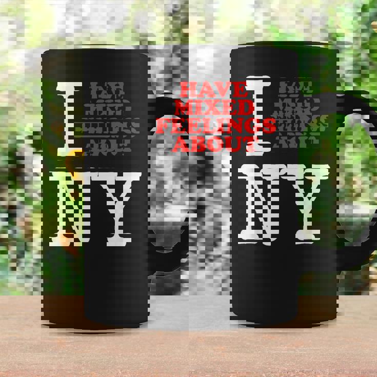 I Have Mixed Feelings About New York コーヒーマグ ギフトのアイデア