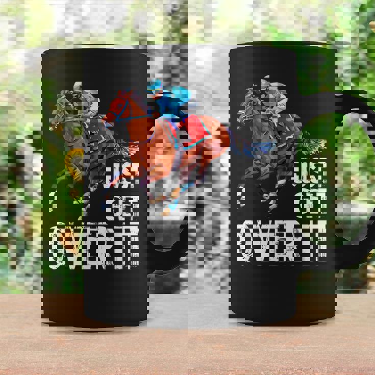 Just Get Over It 馬ショー ジャンピング乗馬 コーヒーマグ ギフトのアイデア