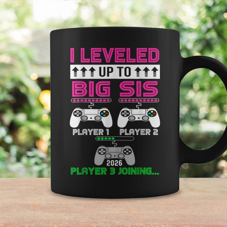 Leveled Up To Big Sister Again 2026 Promoted To Big Sister Coffee Mug Gifts ideas