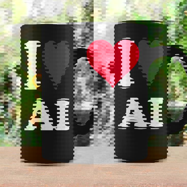 Red Heart I Love Ai コーヒーマグ ギフトのアイデア