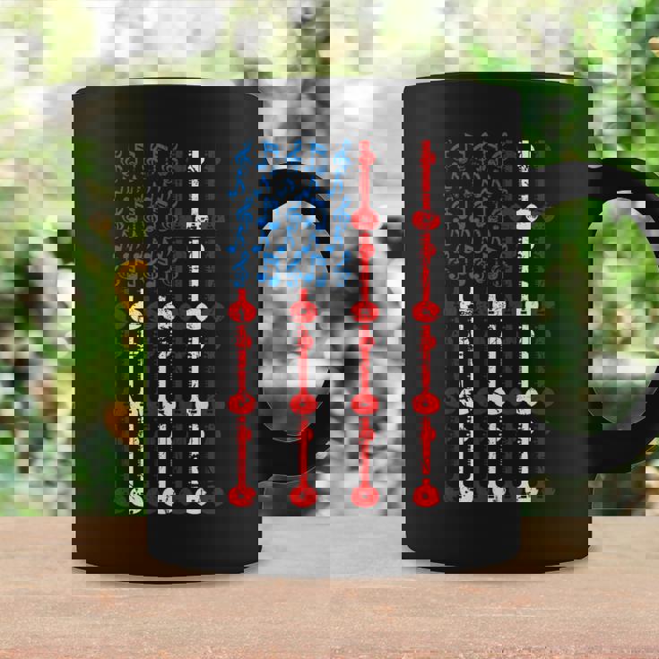 Sitar American Flag 4th Of July Men Women Sitarist USA Sitar Coffee Mug Gifts ideas