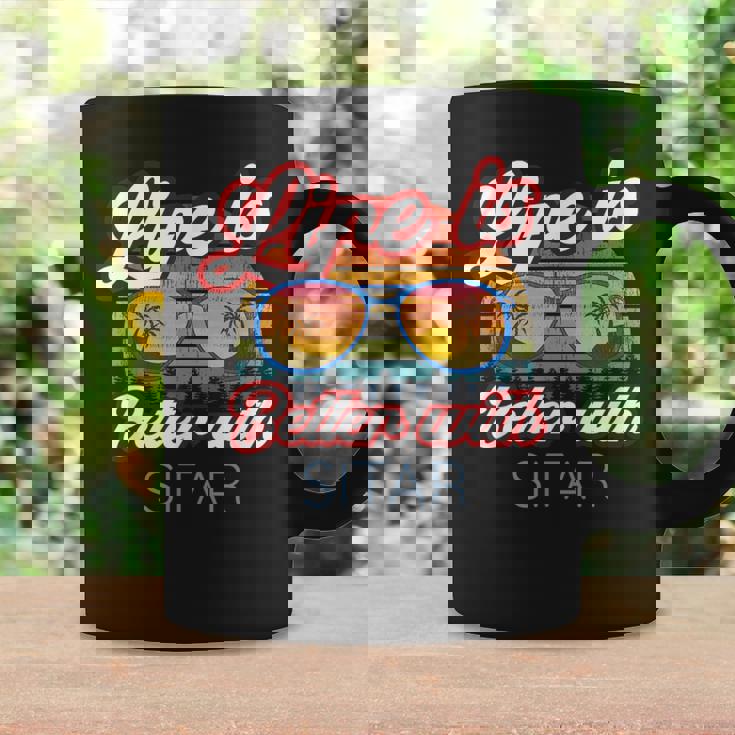 Sitar Players Saying 'Life Is Better With Sitar' Coffee Mug Gifts ideas