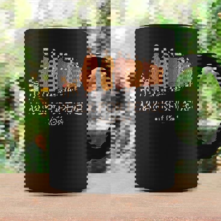 Walk For Peace Monks With Aloka Dog コーヒーマグ ギフトのアイデア