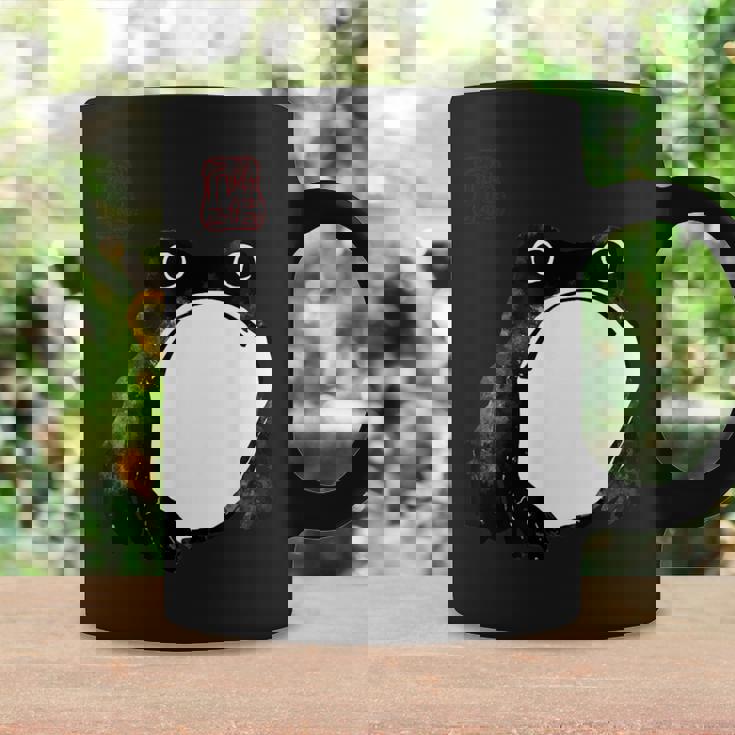 【かゑるまにあ】不機嫌な蛙 日本の侍カエル 浮世絵 かえる 日本禅美術 伝統芸術 松本奉時 ヴィンテージ タトゥーアート コーヒーマグ ギフトのアイデア