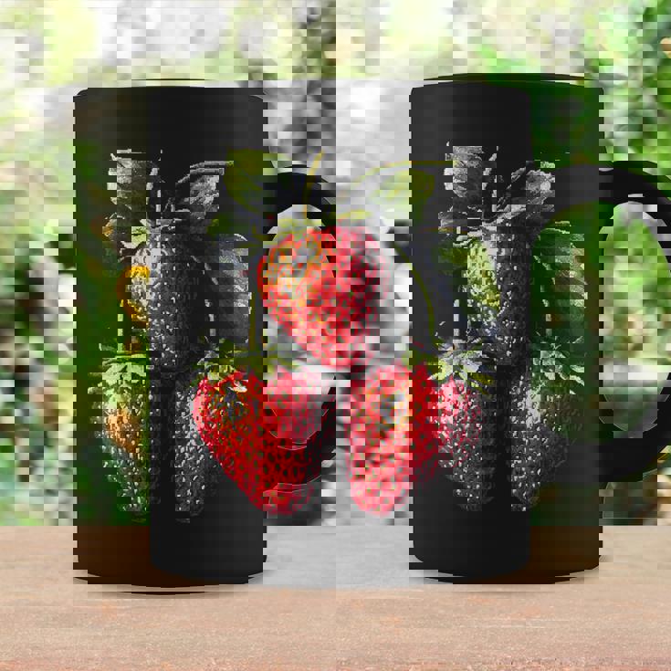 いちご フルーツモチーフ カラフル イラスト イチゴ コーヒーマグ ギフトのアイデア