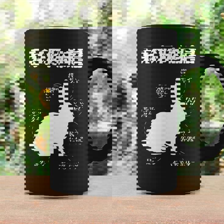 うさぎの解体新書 ウサギ好き うさぎ好き うさぎの飼い主 おもしろ かわいい うさぎ 兎 ウサギ コーヒーマグ ギフトのアイデア