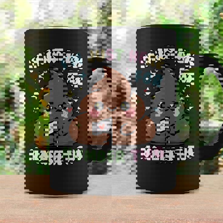 おもしろうんち二日目のためだけにここにいるよ コーヒーマグ ギフトのアイデア