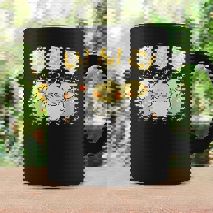 かわいい オカメインコ ユニークイラスト イラスト 丸い 鳥 【Cockatiel】 コーヒーマグ ギフトのアイデア