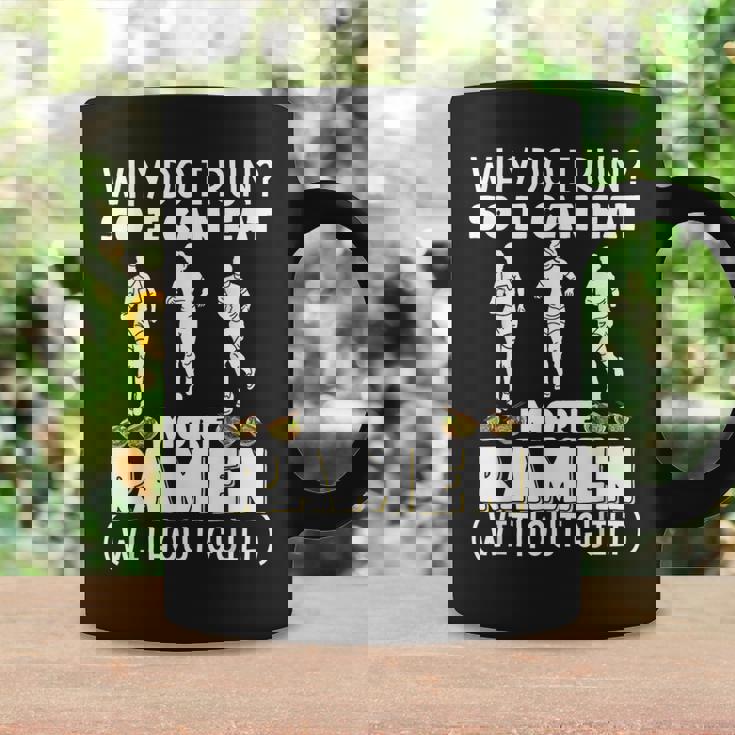 なぜ走るの だからもっと食べられるラーメンマラソン コーヒーマグ ギフトのアイデア