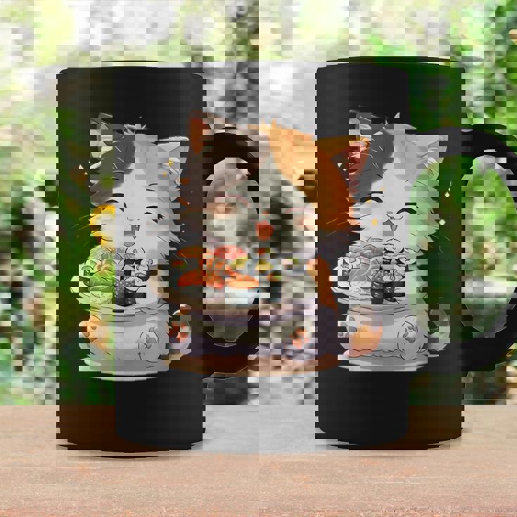 わがまま猫 寿司ねこ ラーメン好き かわいい おもしろ マンガ コーヒーマグ ギフトのアイデア