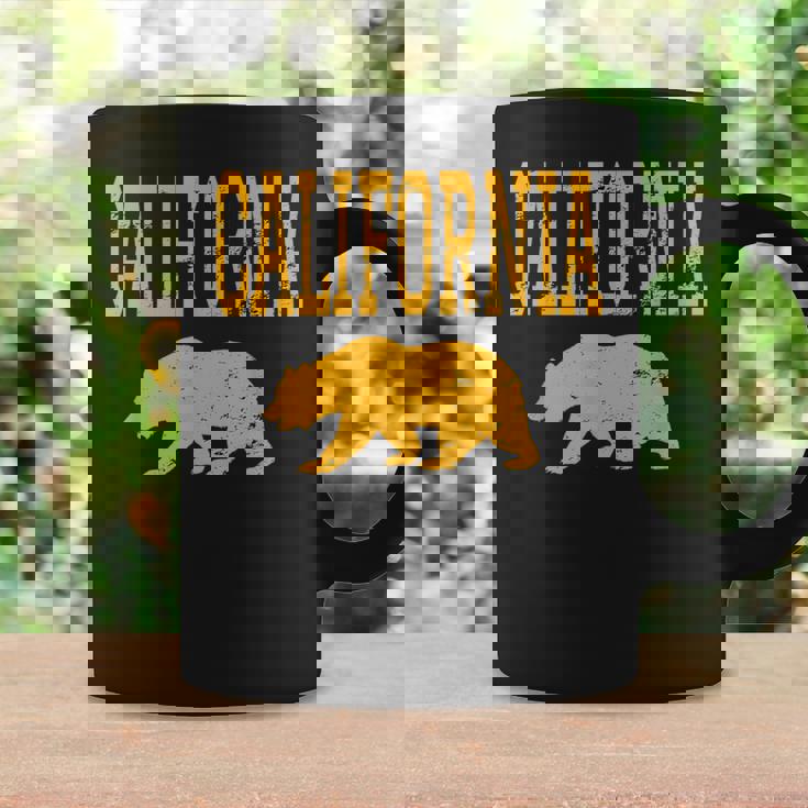 アンティーク調カリフォルニアゴールデンベア。 コーヒーマグ ギフトのアイデア