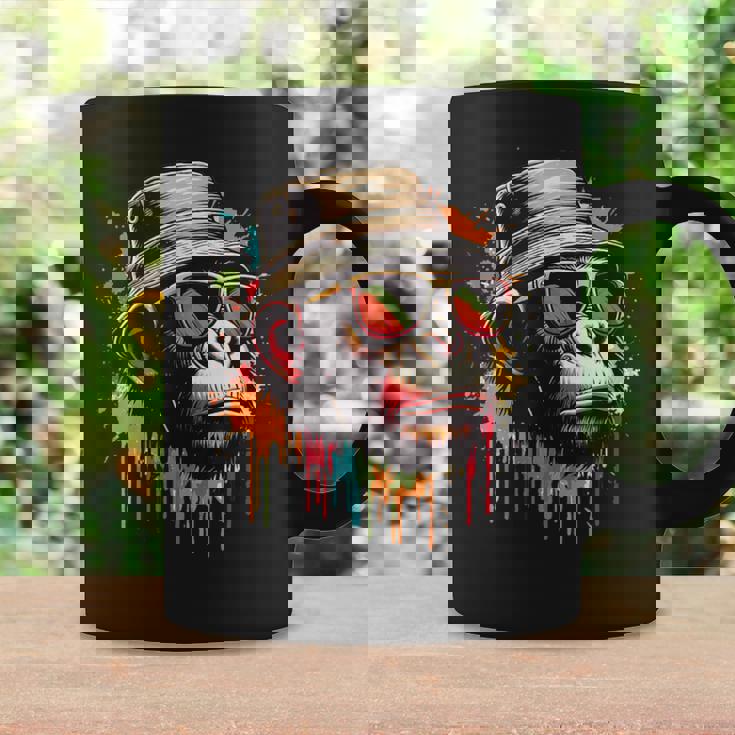 カラフル エイプ クール ヴィンテージ グラフィティ グラフィックアート コーヒーマグ ギフトのアイデア