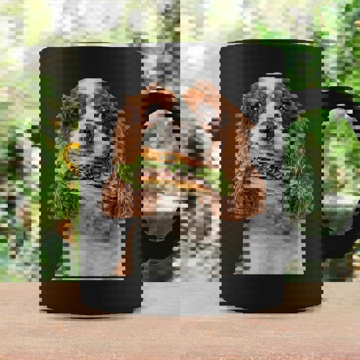 キャバリア・キング・チャールズ・スパニエル・バーガー コーヒーマグ ギフトのアイデア