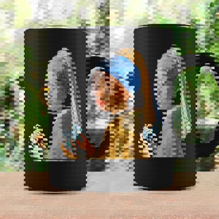 ゲーム モナリザ 面白いtシャツ ゲーマー ネタ 入り メンズ おもしろ 面白い 服 フェルメール グッズ コーヒーマグ ギフトのアイデア