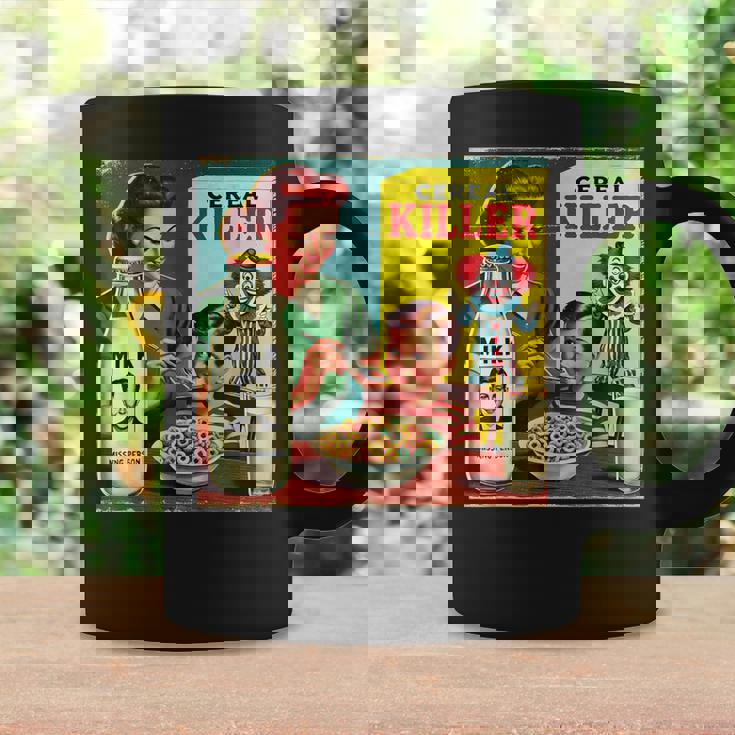 シリアルシリアルキラー音声しゃれミッドセンチュリー広告ユーモア コーヒーマグ ギフトのアイデア