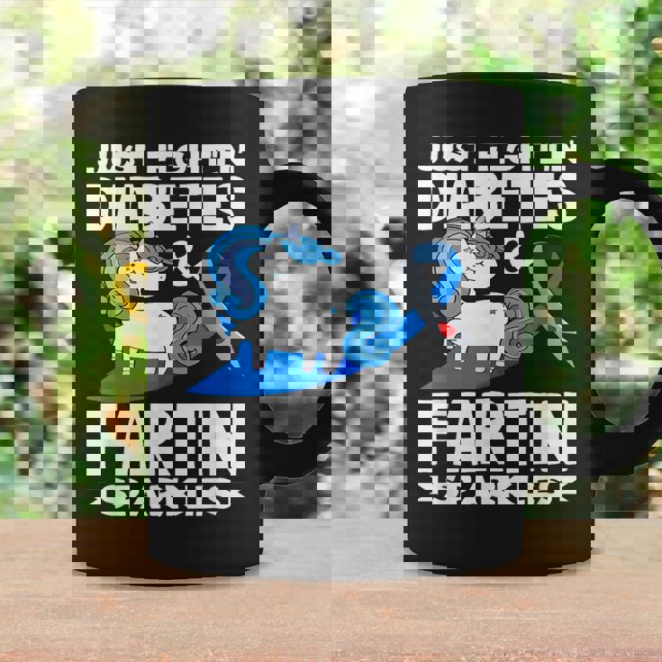 ジャスト・ファイティン・ダイアベティス＆ファーティン・スパークルズ 1型糖尿病 コーヒーマグ ギフトのアイデア