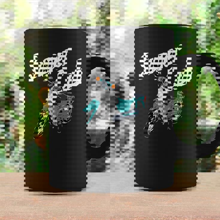 スーパーカブ 50 110 125 バイク ミニ モト スクーター カスタム 原付 二種 長袖tシャツ コーヒーマグ ギフトのアイデア