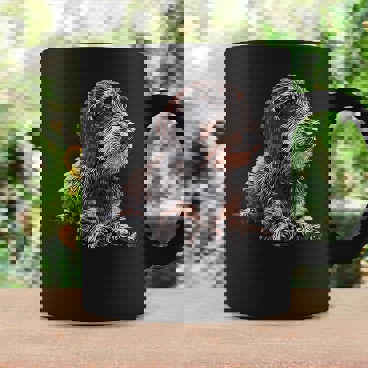 ダックスフンド ワイヤーヘア 長袖tシャツ コーヒーマグ ギフトのアイデア