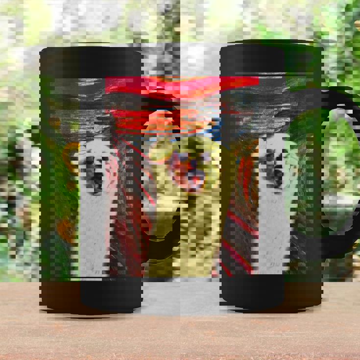 トイプードル 面白いtシャツ 犬 ムンクの叫び かわいい メンズ 子供 おもしろ 服 グッズ ネタ わんこ コーヒーマグ ギフトのアイデア